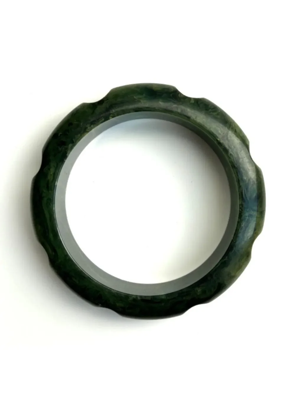 Rare 1930s-40s Carved Bakelite Bangle Bracelet